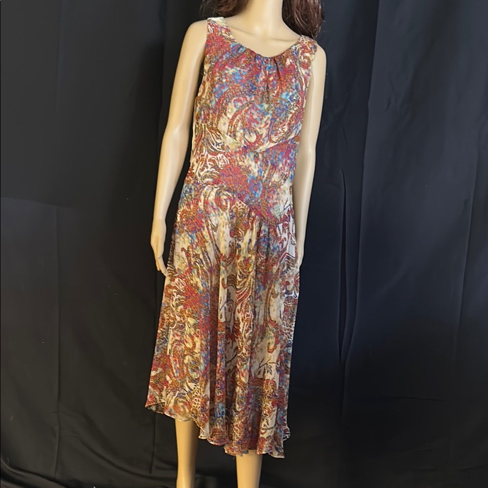 Multicolor Sleeveless Dress